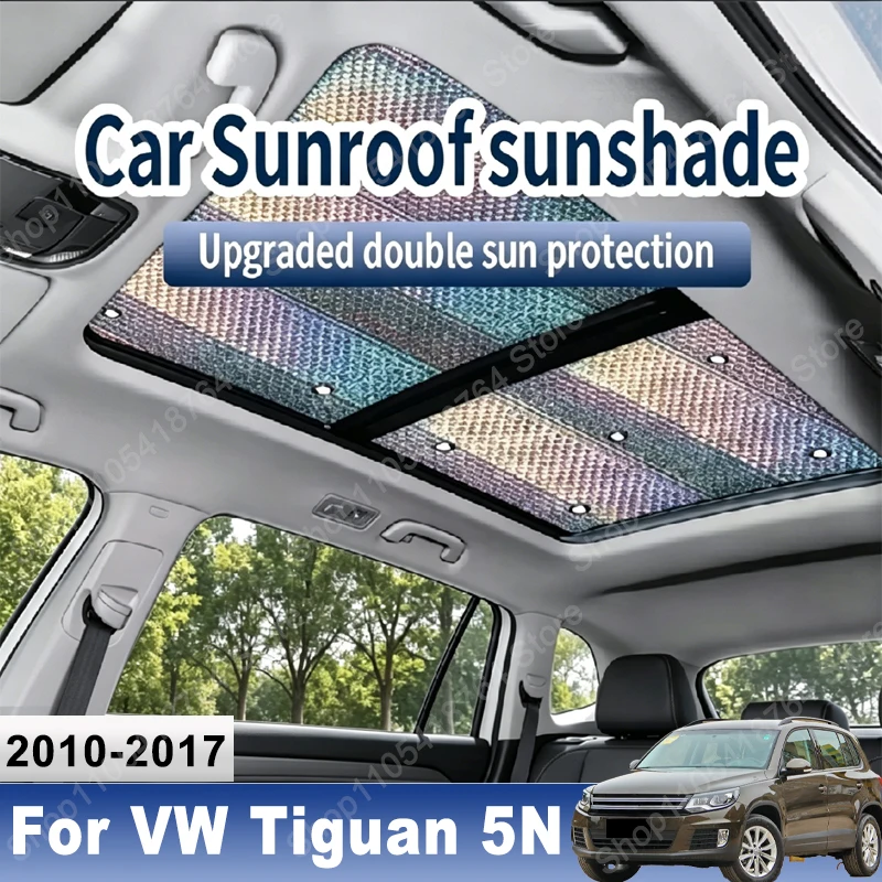 

Sunroof Sunshade Suitable For Volkswagen VW Tiguan 5N 2010~2017 2015 2016 Car Panoramic Roof Heat Shield Window Sunshade Anti-UV