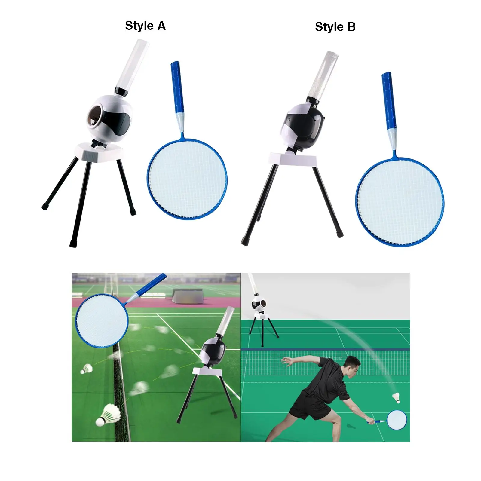 

Badminton Ball Tosser for Self Play Portable for Adults Beginners Coaches