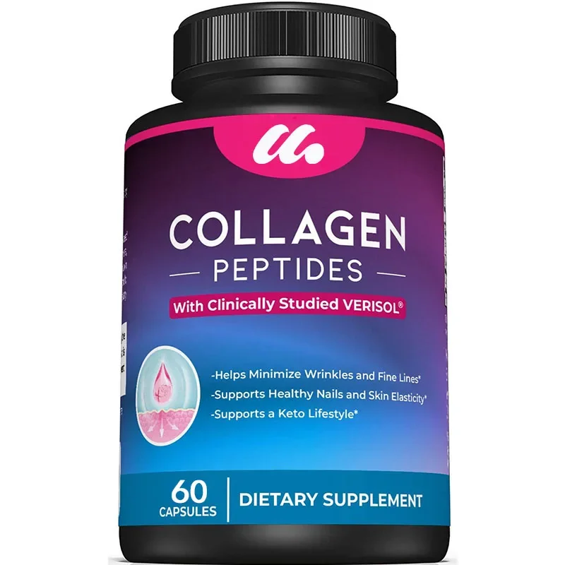 

High quality collagen peptide capsules - support joint health, hair, skin, and nails