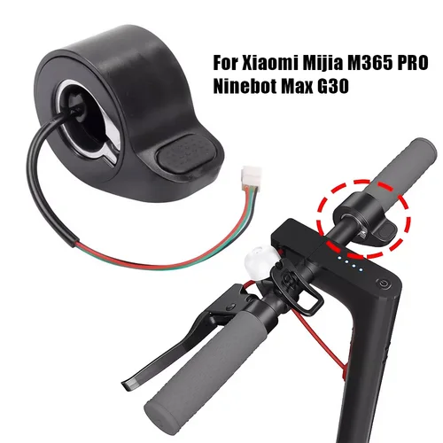 Acelerador de patinete eléctrico para Xiaomi M365/pro/1S, acelerador de dedo para Ninebot Max G30/g30D F40, piezas de patinete