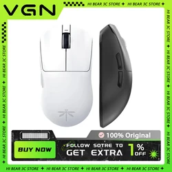 VGN Dragonfly F1 2,4 G kabellose Maus PAW 3395, wiederaufladbare Dual-Mode-Gaming-Maus, Fps, leicht, individuelles Gaming-Zubehör