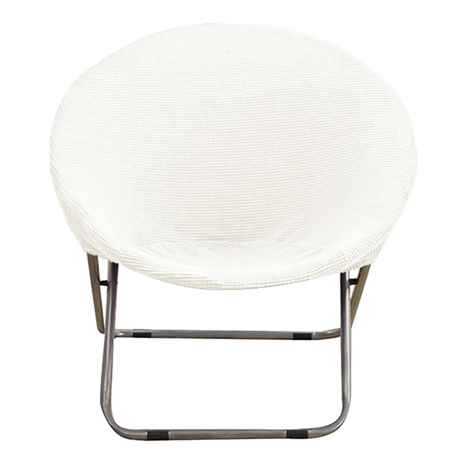 Jacquard Moon Saucer Chair Cover Solid Color Velvet Stretch Slipcover for Living Room Furniture Protection