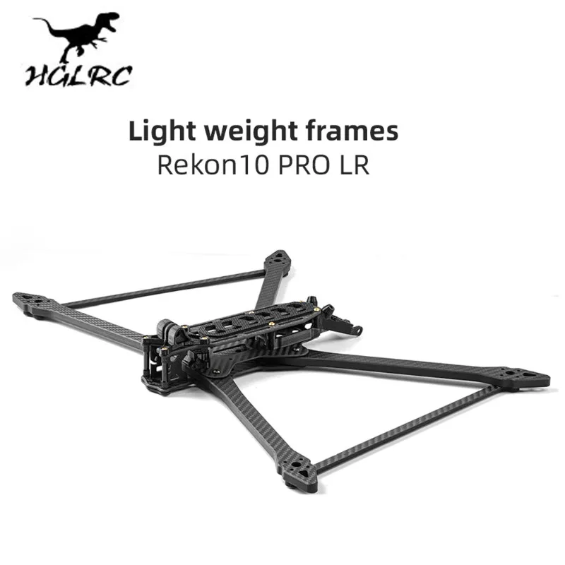 

HGLRC Rekon10 PRO LR 455mm 10inch 3K Carbon Fiber Frame Kit for FPV Freestyle 10inch Long Range LR10 Drones DIY Parts