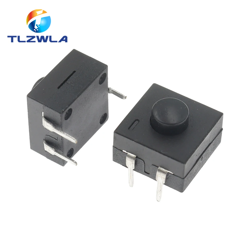 10PCS Double Row Vertical LED Flashlight Switch 3Pins ON-ON-OFF 12*12 213BS