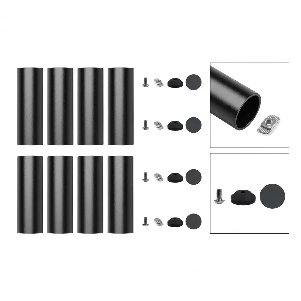 CNC Engraving Machine Stand 150mm Height Adjustment Bracket 8pcs Metal Feet For 2020 Aluminum Profile Router Stable Support Tool