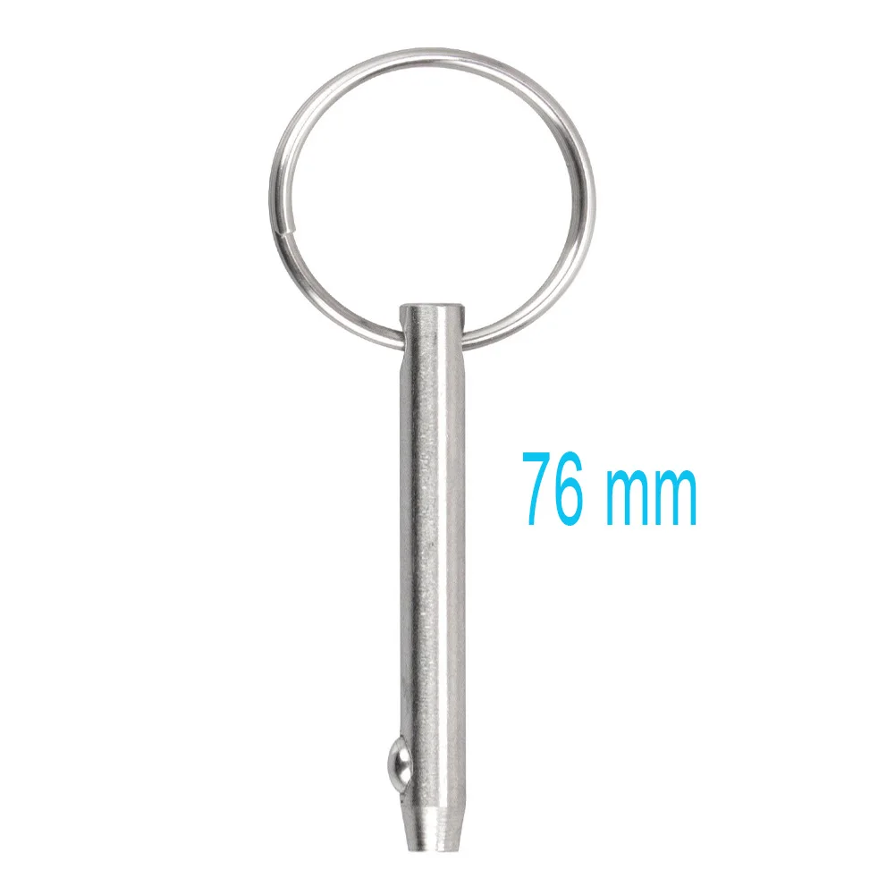 

Quick Release Pins Bimini Top Pins, Total Length 3 Inch/76mm, Diameter 0.25 Inch/6.3mm, 316 Stainless Steel (Optional 1 or 2)