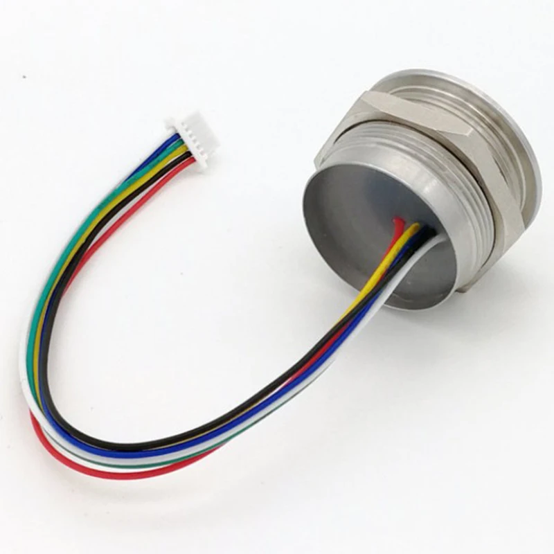 N93R R503 Circular Round Two-Color Ring Indicator LED Control DC3.3V MX1.0-6Pin Capacitive Fingerprint Module Sensor Scanner