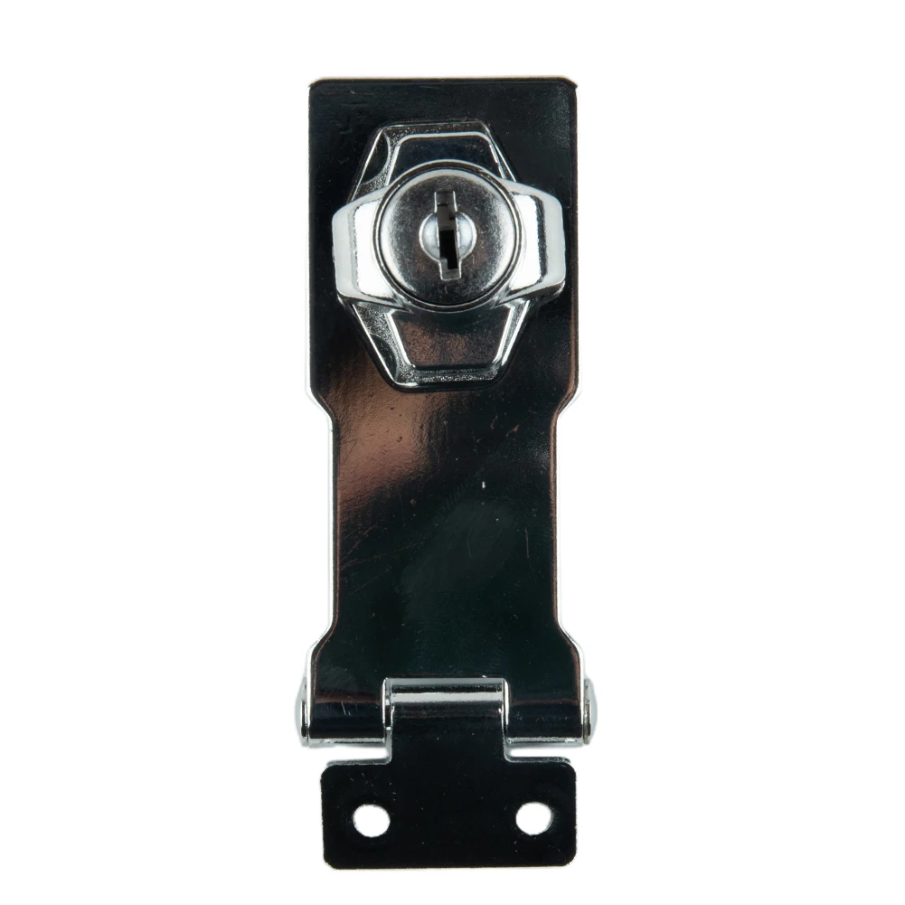Zinc Alloy Keyed Hasp Lock with Smooth Latch Action for Secure Fastening of Cabinet Garage Shed and Locker Doors