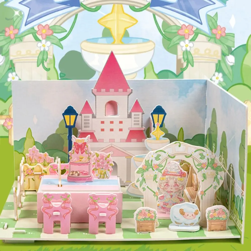 

3D мультяшный 3D пазл ручной работы домашняя бумага обучающая бумага пазл игрушки Креативная кухня искусственная комната пазл