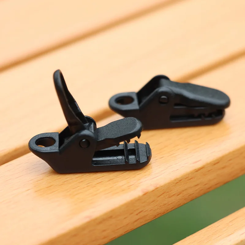 10/30Pcs Outdoor Heavy-Duty Tarp Clips Camping Tents Awning Wind Rope Clamp Equipment Plastic Clip Buckle Fixed Jaw Grip Hook