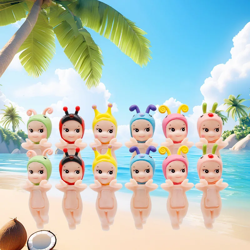 Sonny anjo festa anjo 12 pçs série mini boneca caixa mistério série boneca modelo mesa decoração presente mini anjo boneca brinquedo