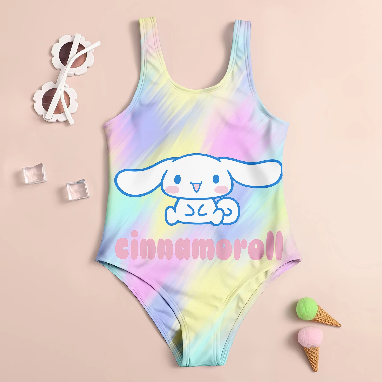 Baby Swimsuit Girls Sanrio Cinnamon Dog Children\'s Swimwear 2024 Sell Like Hot Cakes Beach Swimsuit Kids Girl Girls\' Infant