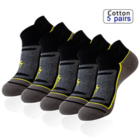 5 Pairs Colorful Men's Low Tub Socks Fashion Comfortable Autumn Classic Black Business Sock High-quality Men's Short Socks