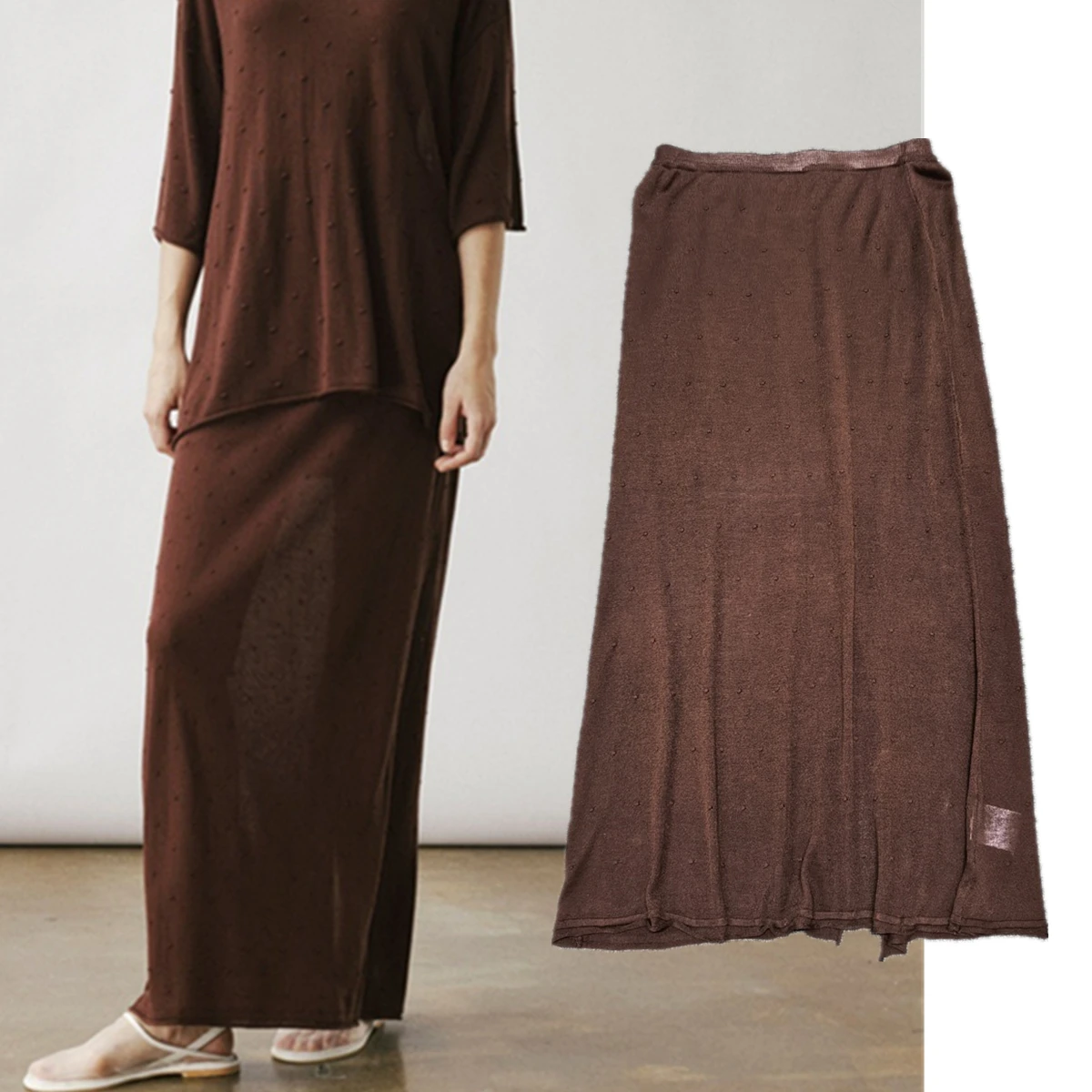 

Maxdutti Vintage Nordic Minimalism Women's Skirt Woman Clothing Office Ladies High Waits Midi Faldas Skirts Female Clothing