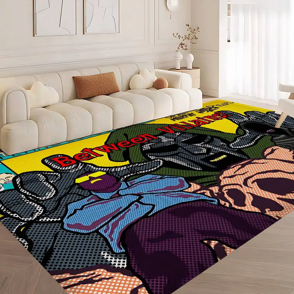 M-MF DOOM سجادة باب على الطراز الشمالي لغرفة النوم وغرفة المعيشة ممسحة شرفة منزلية مضادة للانزلاق Alfombra #2