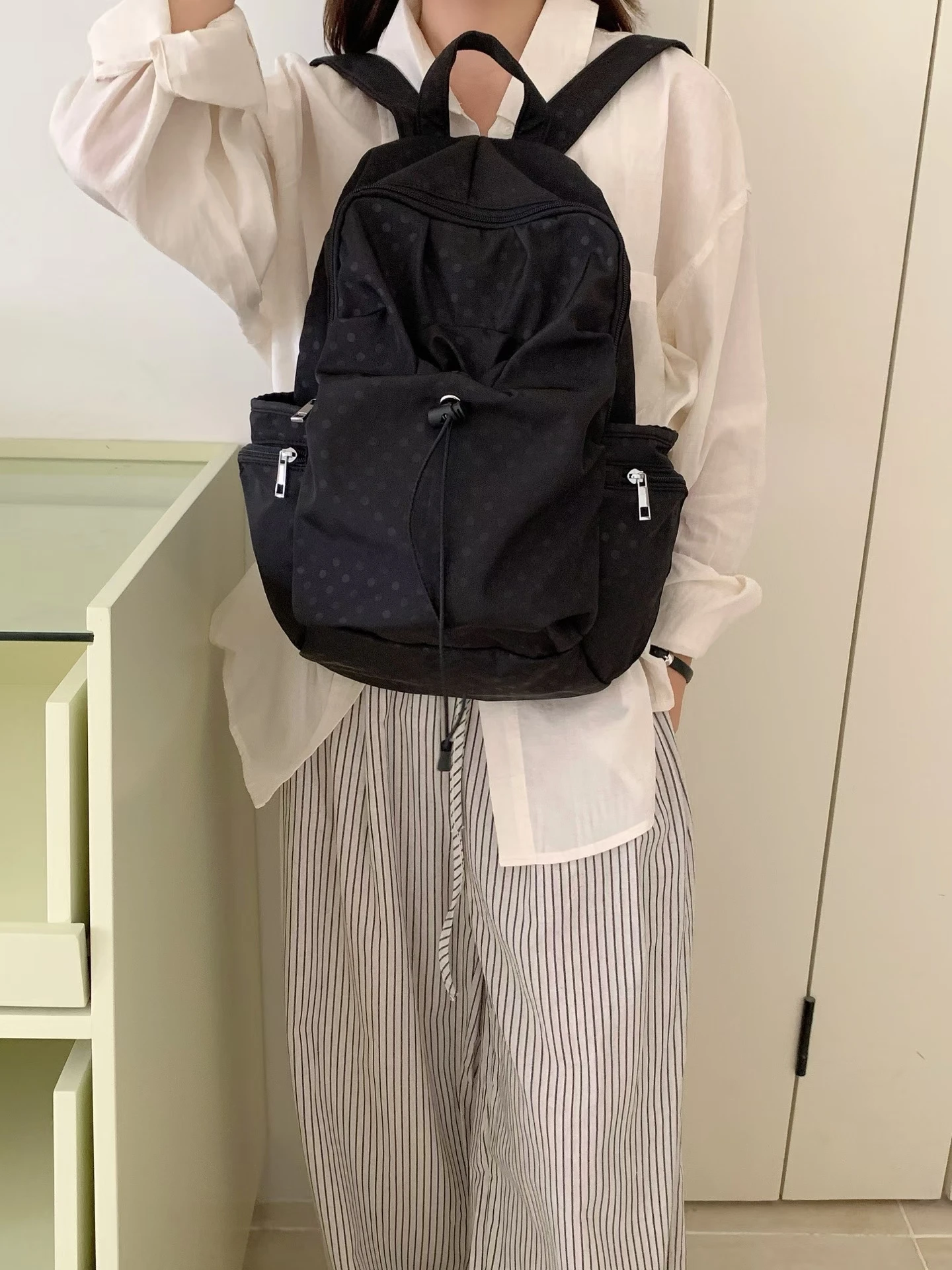 

Casual Versatile Waterproof Nylon Sports Bapa 2025 New Travel Leisure Commuting Bookbag Lightweight Dual oulder Bag