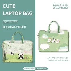 PU Laptop Bag Panda Cover Laptop Case 12