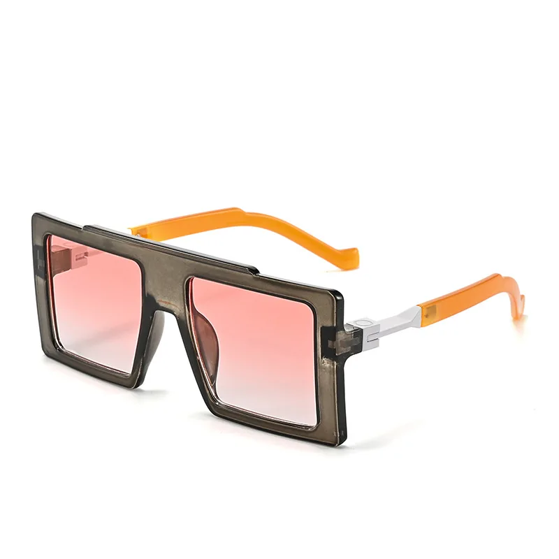 

New Retro Thick Frame Gradient Square Women Sunglasses 2025 Luxury Brand Design High Quality Men Casual Versatile Glasses UV400