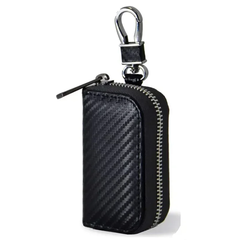 Car Key Signal Blocker Case Faraday Box Anti-Hacking Anti-Theft Key Fob RFID Signal Blocking Bag PU Leather Pouch Case Blocker