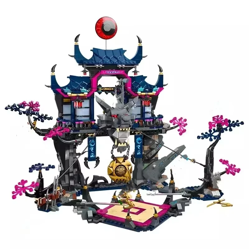 

2025 new creative MOC building blocks shadow Dojo Wolf Mask ninja scene assembly model children's toy birthday party gift