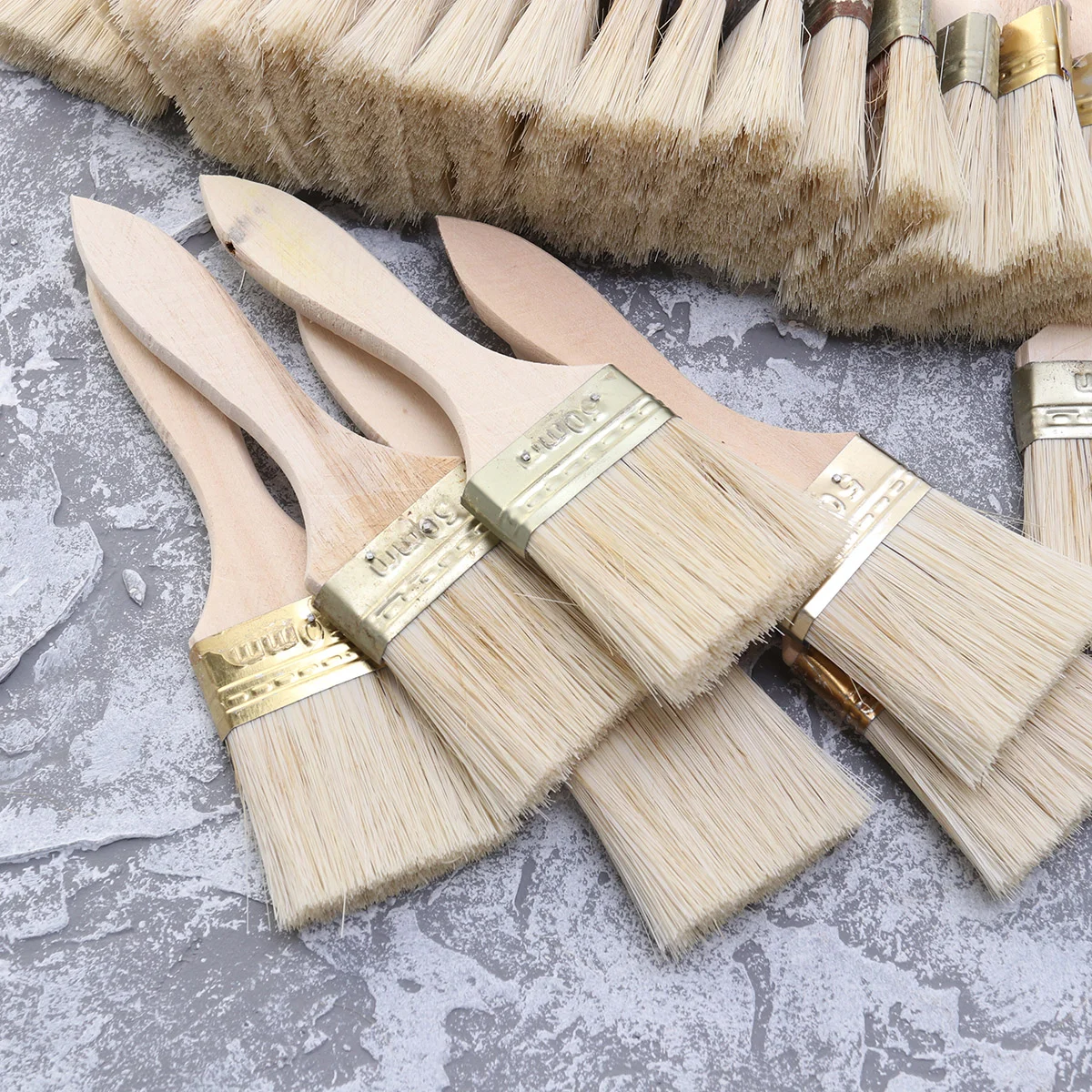 23 Pcs Paint Brushes for Hair Chalk Gel Pens Wooden Bamboo Painting Paintbrushes