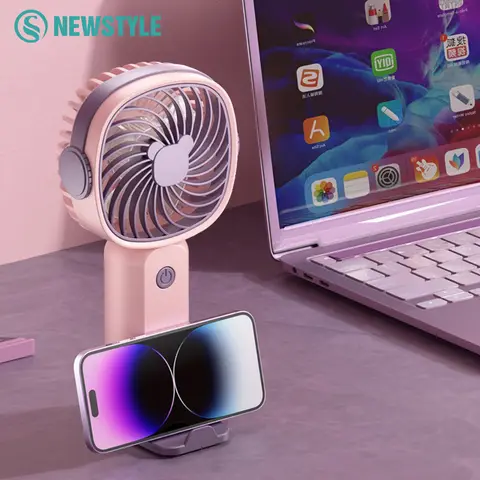 휴대용 미니 팬 USB 야외 휴대용 팬 데스크탑 전화 홀더 3 바람 조정 긴 작업 수명 다기능 미니 팬