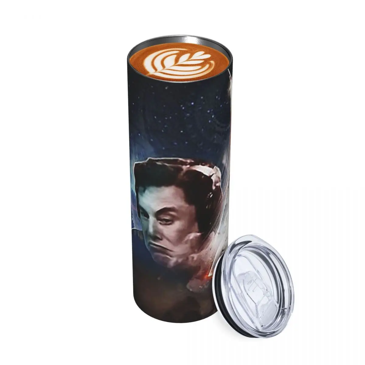 Elon Musk - Blast Off Stainless Steel Tumbler Vacuum Insulated Mugs Thermal Cold Bottle Straws With Lid 20oz
