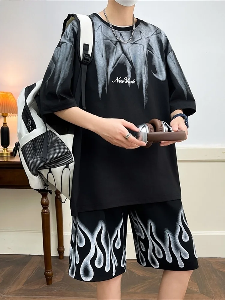 ensemble-de-vetements-de-sport-pour-hommes-short-de-basket-ball-ample-d'ete-short-sans-manches-tenue-elegante-ensemble-deux-pieces-en-fibre-de-polyester