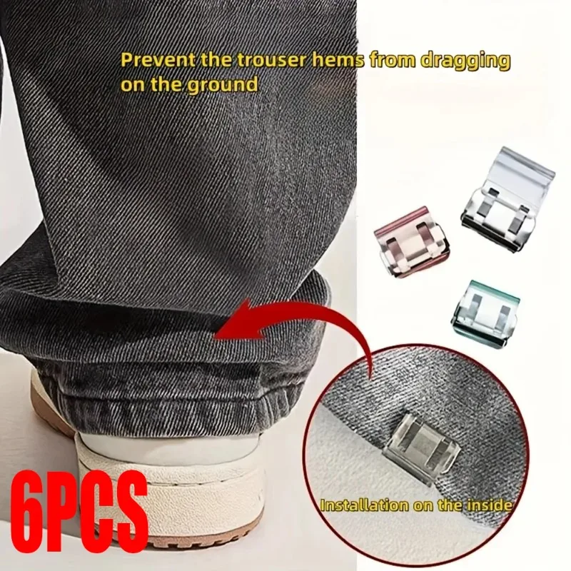 

1pcs Invisible Leg Shortening Clip, Non-slip Pants Edge Clip, Used for Anti-drag Pants Hem Fixing Device, Seam-free Hidden