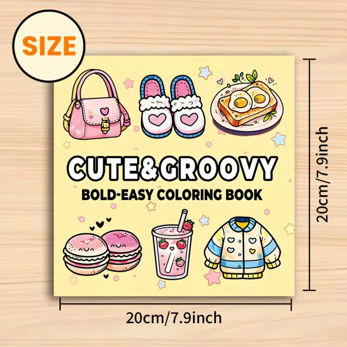 CUTE & GROOVY Bold-easy Patterns Coloring Book for Adults Cute Drawing Book Perfect Gift for Party and Birthday