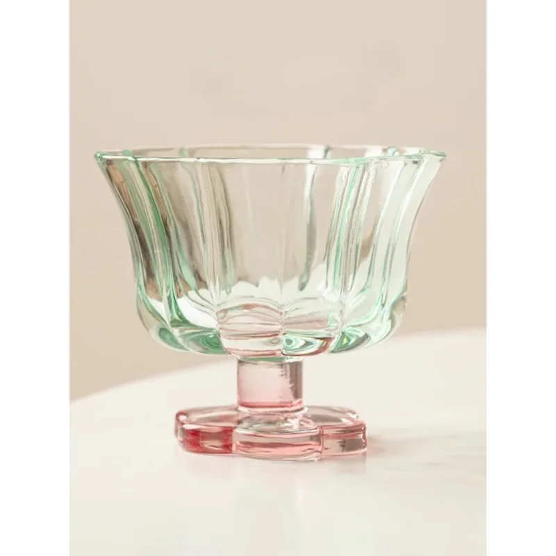 Petal small cup dessert cup high-end glass