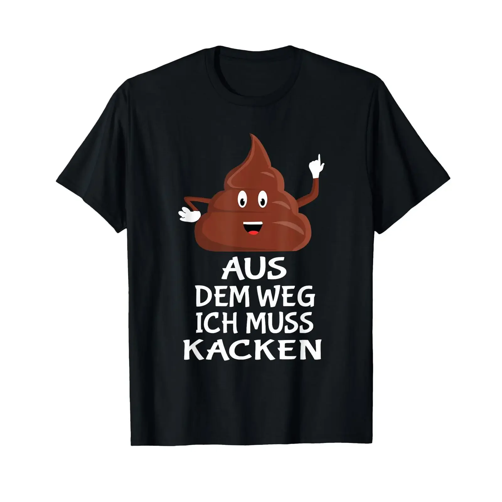 T Shirt with German Text quot Furzen Pupsen Aus dem Weg ich muss kacken Language vintage Washed Stylish Versatile Slightly