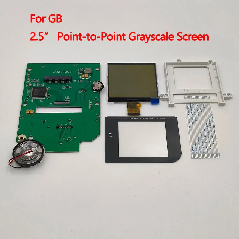 게임보이 GB DMG LCD에 적합한 2.5인치 그레이스케일 화면 설치가 간편합니다. 껍질을 깨지 않아도 됩니다.