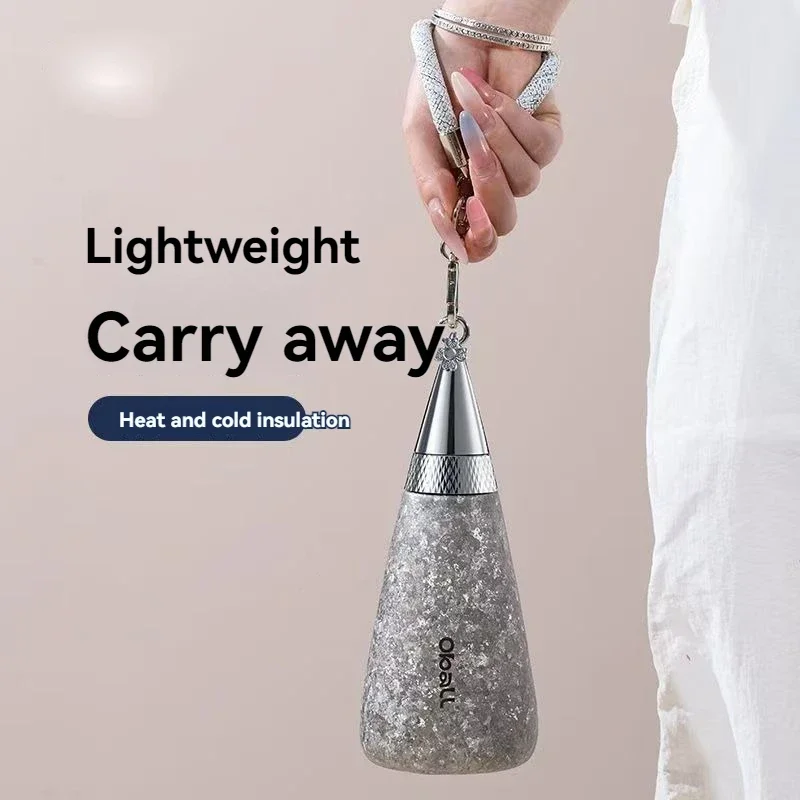 Pure Titanium Water Bottle Long Lasting Hot Thermos Luxury Fashion Thermal Bottles Thermo Liter Cold Mugs Insulated Coffee Cups