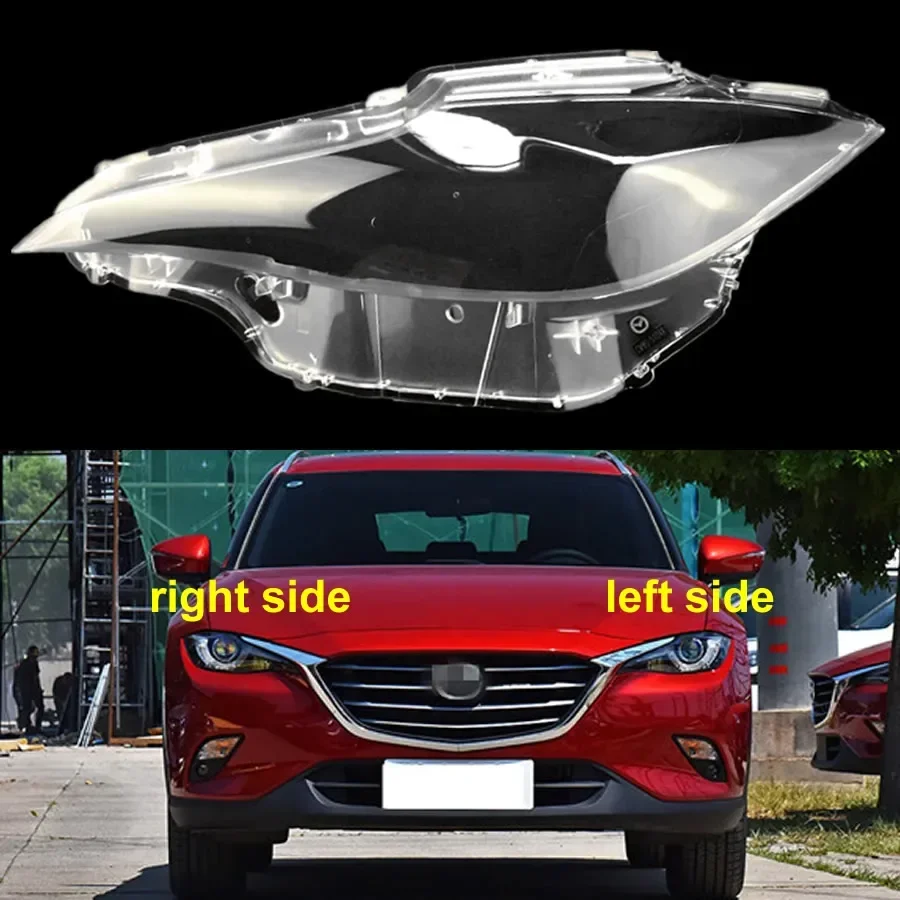 

For Mazda CX-4 CX4 2016 2017 2018 Headlamp Housing Transparent Mask Cover Headlight Shell Plexiglass Replace Original Lens