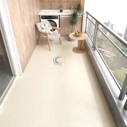 Wipeable Non-cleaning Balcony Carpets Pvc Carpet Modern Style Rugs Indoor Large Area Solid Color Waterproof and Antifouling Rug