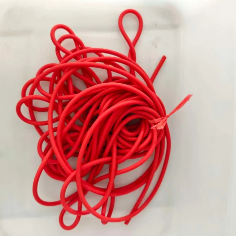 10M Red Latex Rubber Tube 5 Times Stretch Catapult Elastic Band Fishing Tension Rope Multi Size 1.6*3.2mm 1.6*3.6mm 1.7*4.5mm