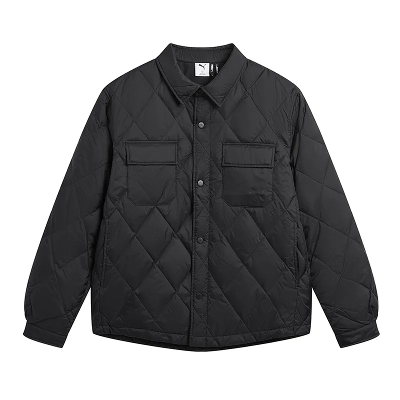 

Puma Черная мужская и женская спортивная одежда Теплый пуховик 63576101