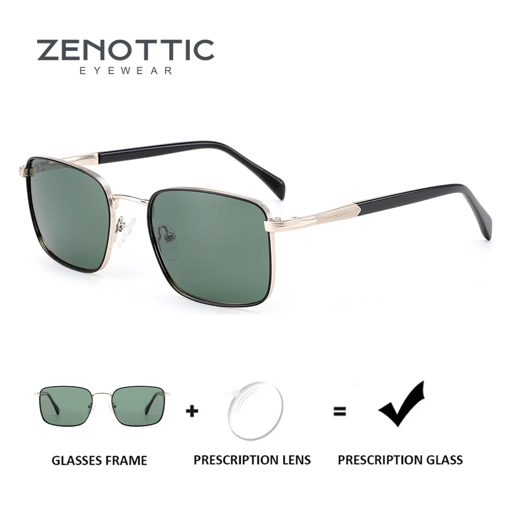 

ZENOTTIC Modish Uv400 поляризационные солнцезащитные очки для близорукости по рецепту мужские металлические корректирующие солнцезащитные очки для вождения