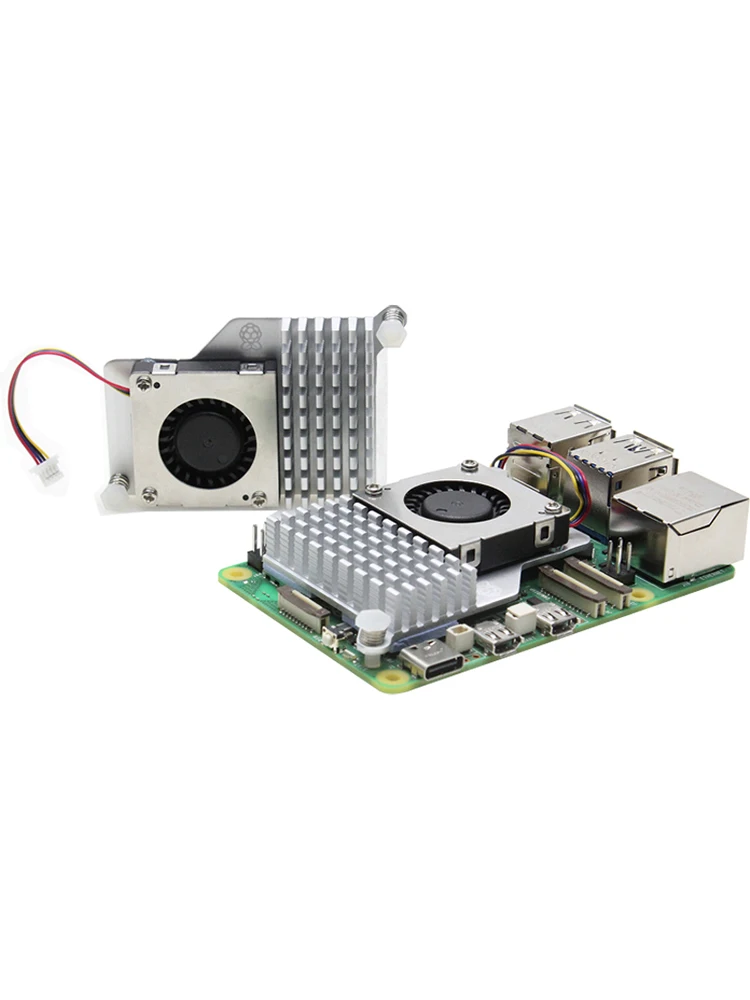 Raspberry Pi 5 Active Cooling Kit - Aluminum Heatsink with PWM Fan for Extreme Heat Dissipation