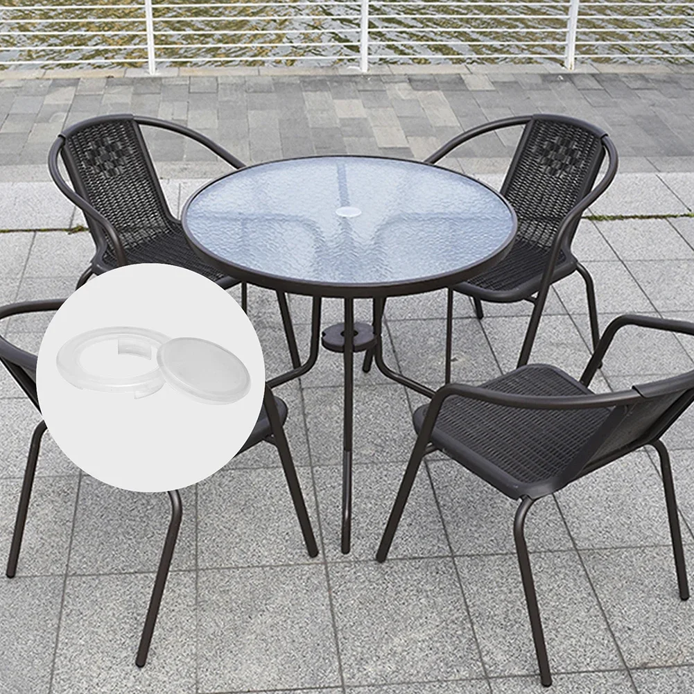 Umbrella Shaft Protection Ring for Patio Dining Tables Prevents Table Damage from Wind Movement and Umbrella Friction