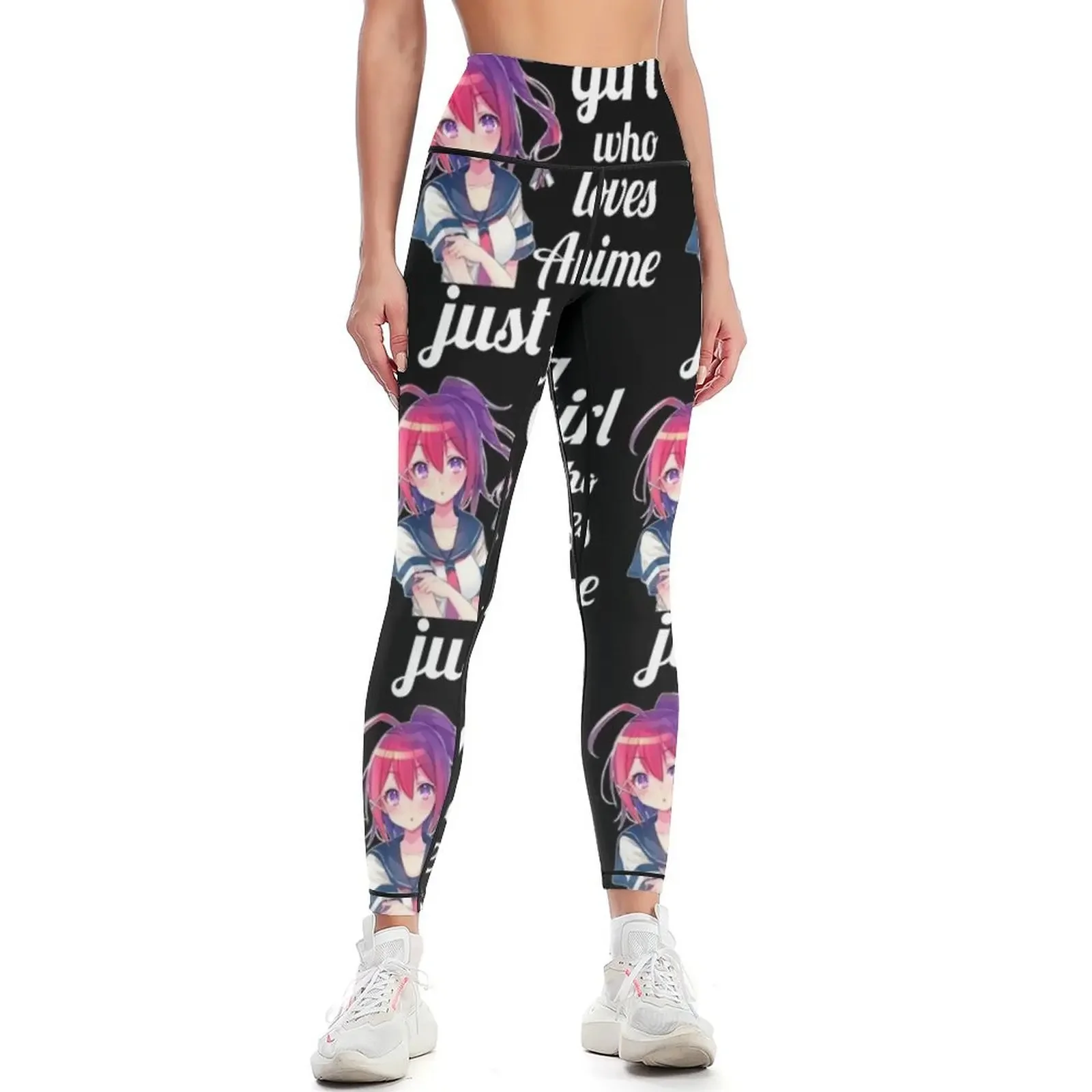 

Just a Girl Who Loves Anime Leggings for physical Fitness woman Women's push up Women's tights Womens Leggings
