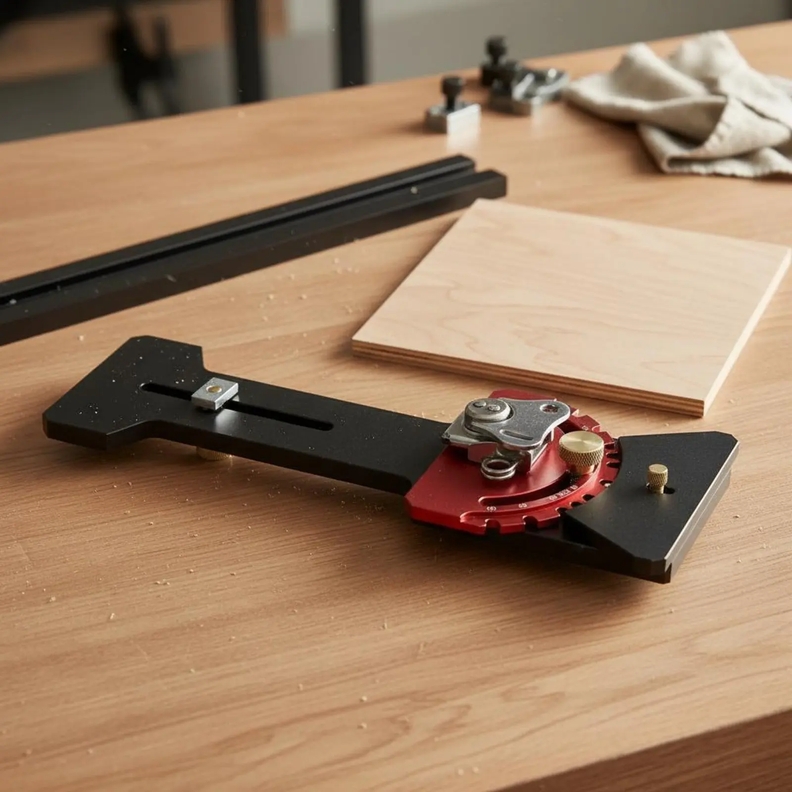 

Guide Rail Stop Block Aluminum Alloy Track Saw Angle Stop Track Saw Angle Guide Long-Lasting Heavy Duty for Carpenters