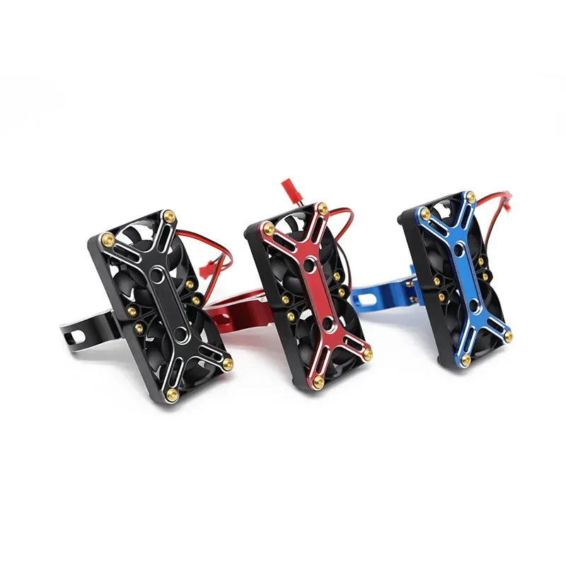 4985 1717 Bürstenloser Motor-Kühlkörper, Dual-Lüfter-Kühlkörper für 1/5 Traxxas X-MAXX 1/5 Arrma Kraton RC Truck Car Upgrade-Teile – Detail 2