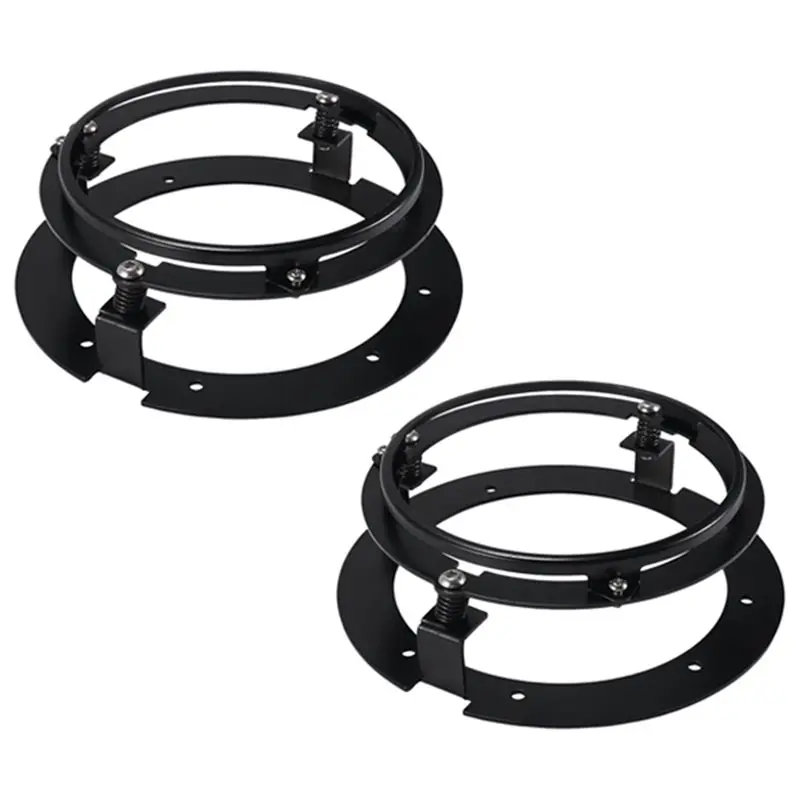 

Black 5.75 Inch Car Motorcycle Headlight Bracket Kit(2 Pcs) For Touring Softail Jeep Headlights