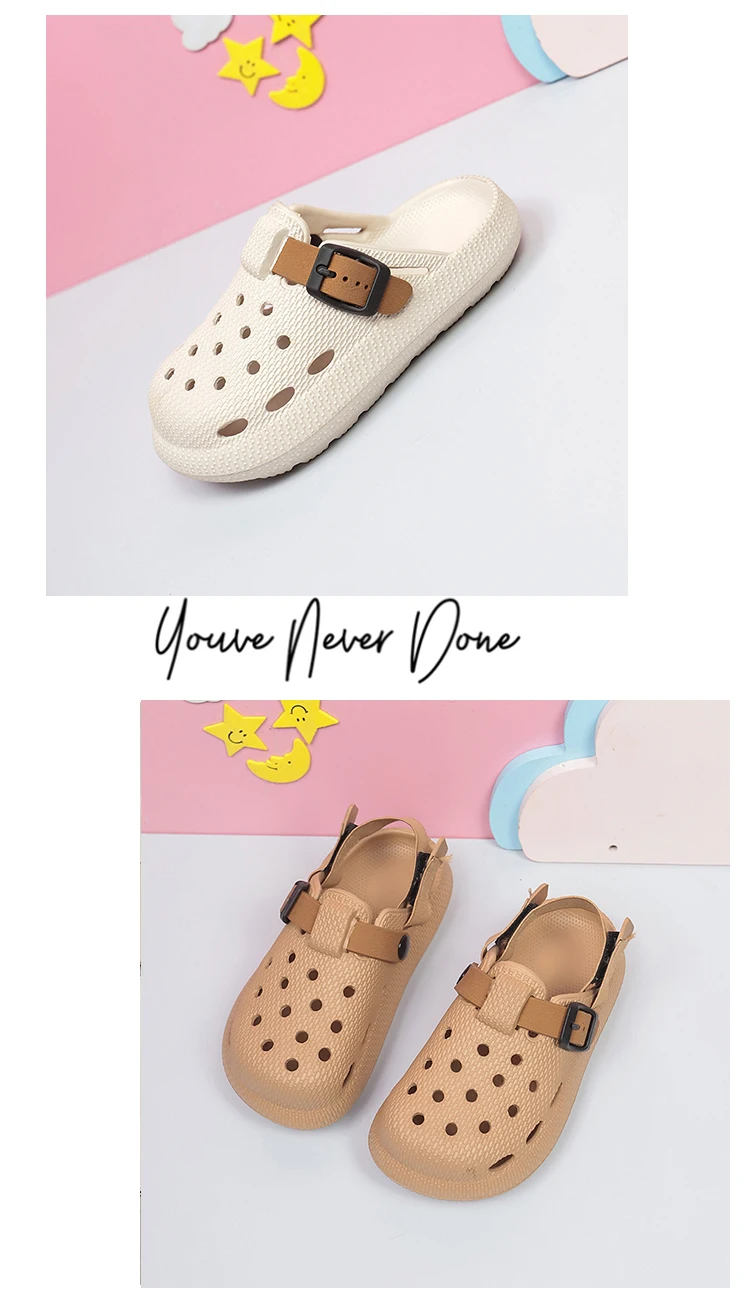 Neue Kinder-Clogs, Leichte Sommer-Sandalen mit Geschlossenem Zehenbereich für Jungen und Mädchen, Outdoor-Strandsandalen – Detail 13