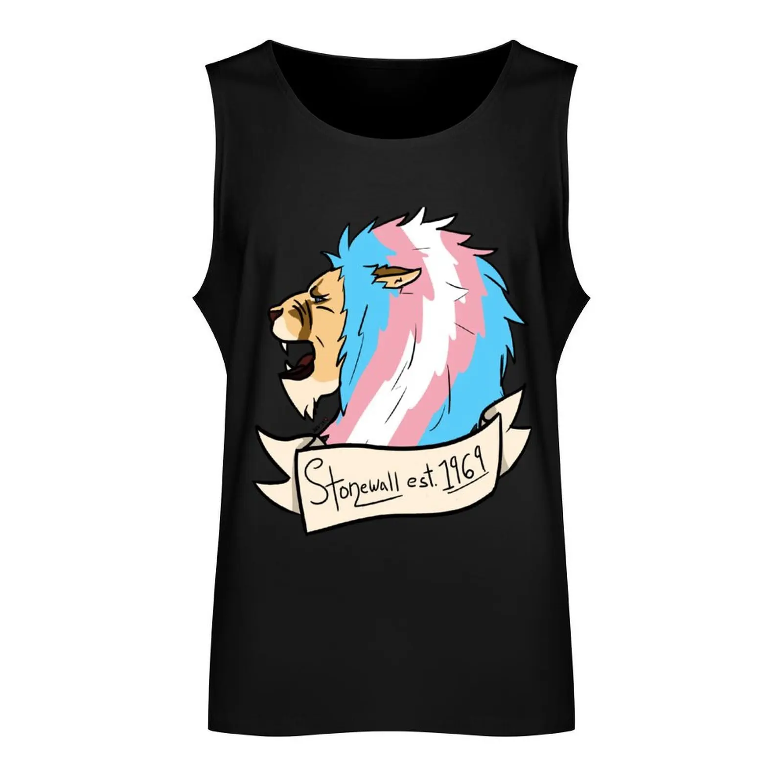 Transgender Stonewall Pride Lion Tank Top gym clothing gym clothes men sleeveless vest men