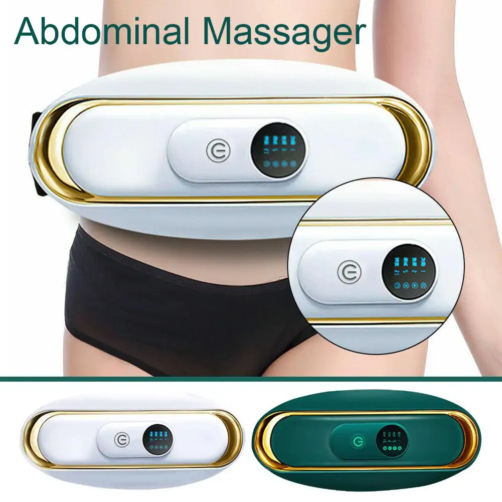 Masajeador Abdominal con calefacción para hombre, cinturón adelgazante, dispositivo de calentamiento Abdominal para Fitness, instrumento de amasamiento vibratorio, V6Q6