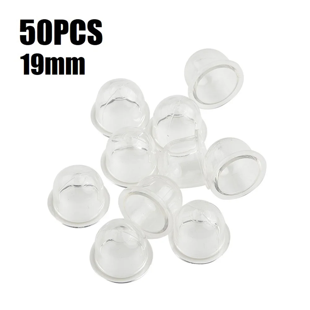 For Carburetor Primer Bulb Pvc Transparent Trimmer 19mm Small Size 50pcs Brushcutter Accessries Chain Saw Parts