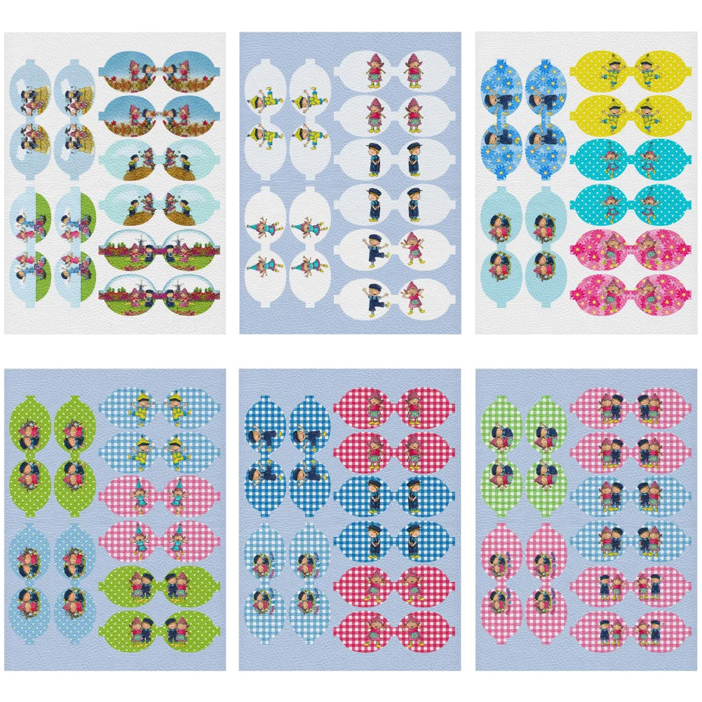 F A T W لطيف فتاة صبي الشعر القوس شكل الليتشي طباعة الجلود الاصطناعية Bowparts DIY بها بنفسك الشعر القوس الحرف فو الجلود